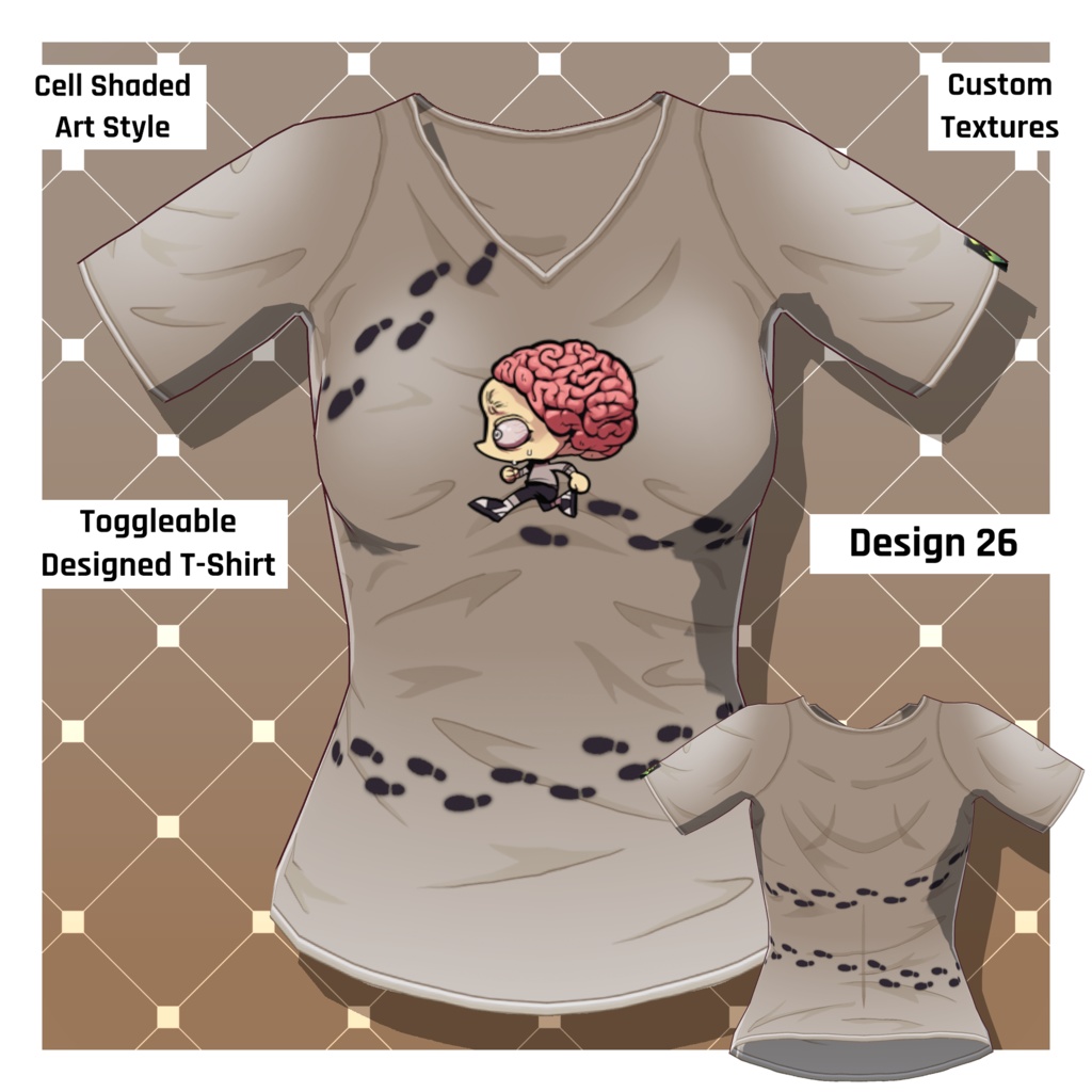 男女グラフィックTシャツ – 30種類以上【VRoid】 (30+ Male/Female Graphic Tees)