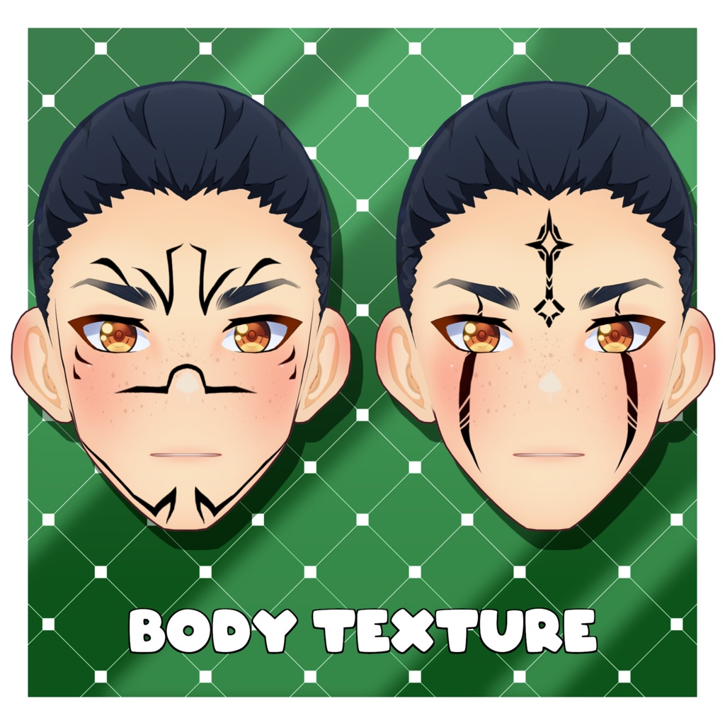 シンプルなトライバルタトゥーパック 【VRoid】 Simple Tribal Tattoos Pack