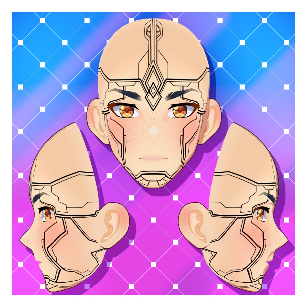 未来的なパターンのタトゥーパック 【VRoid】 Futuristic Pattern Tattoo Pack