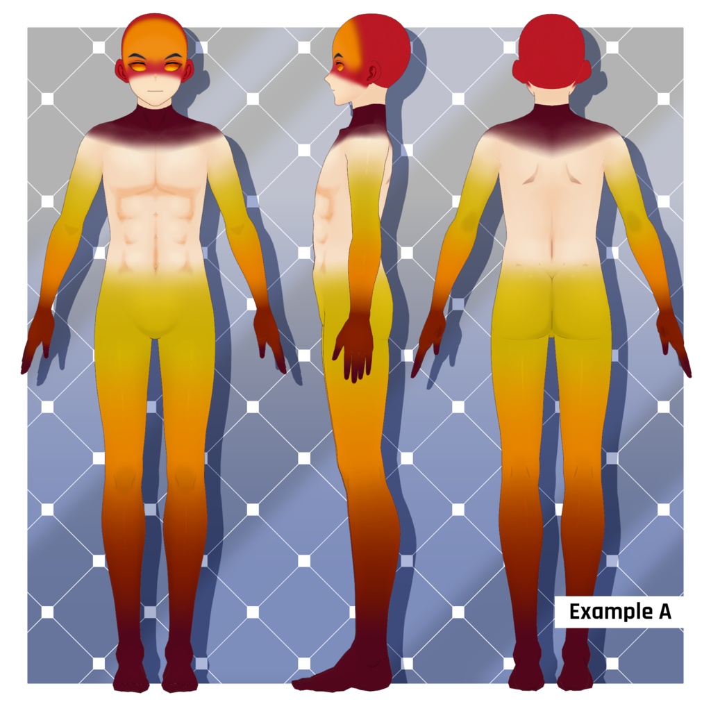 ファンタジーボディグラデーション 【VRoid】 Fantasy Body Gradients
