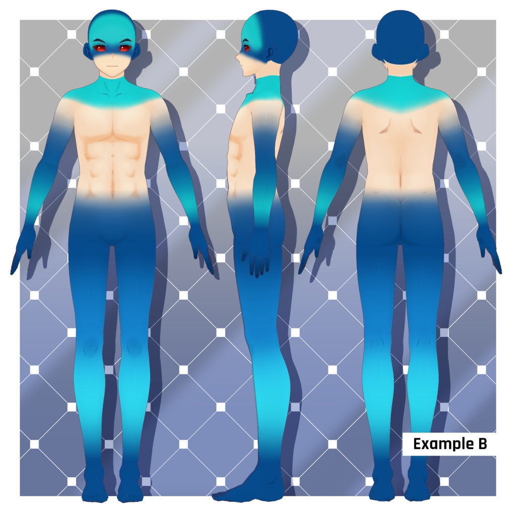 ファンタジーボディグラデーション 【VRoid】 Fantasy Body Gradients