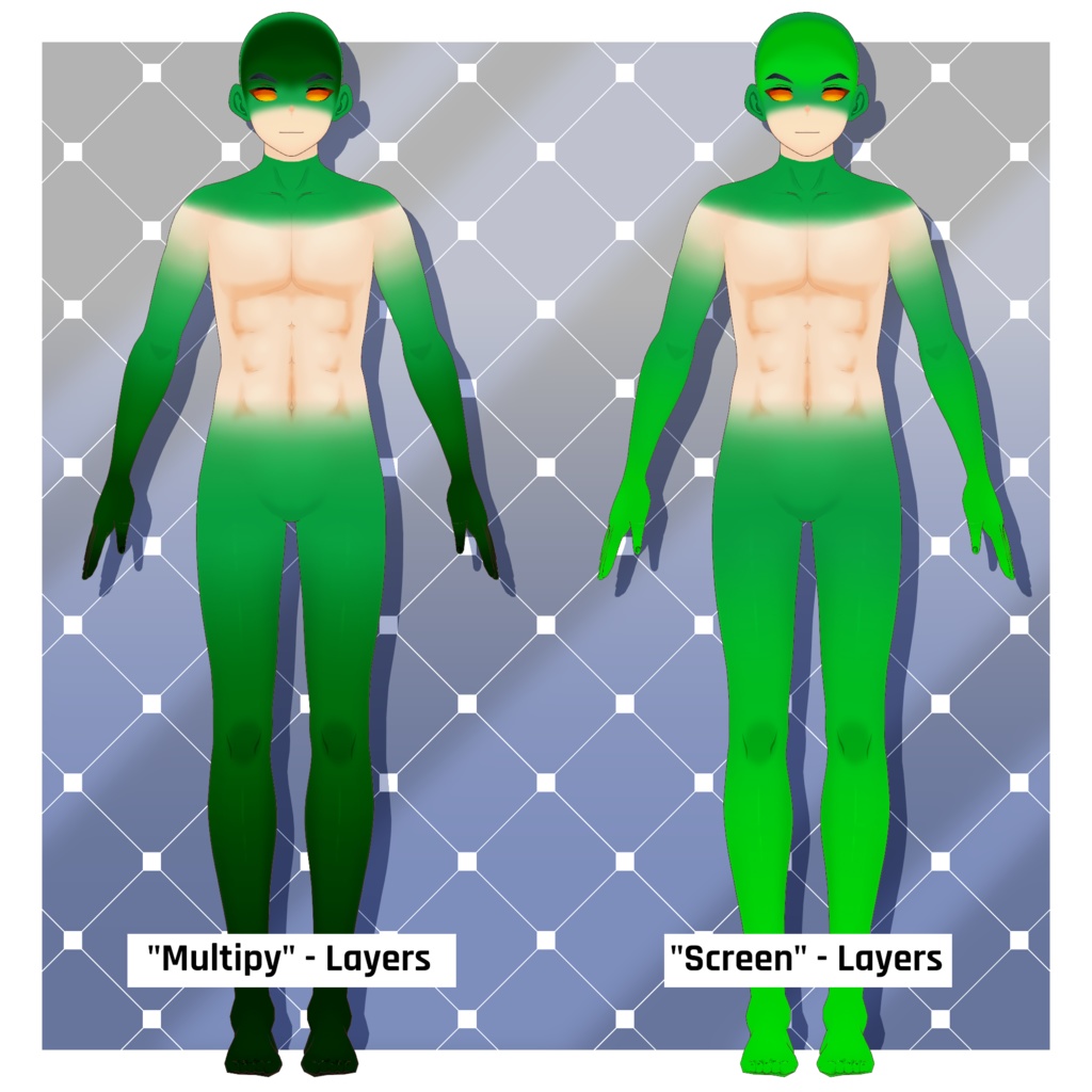 ファンタジーボディグラデーション 【VRoid】 Fantasy Body Gradients