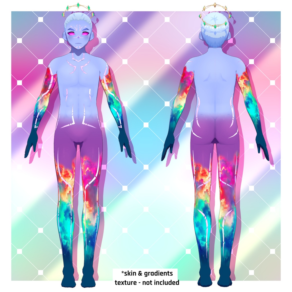 エレメンタル - セレスティアルテクスチャパック 【VRoid】 Elemental - Celestial Texture Pack