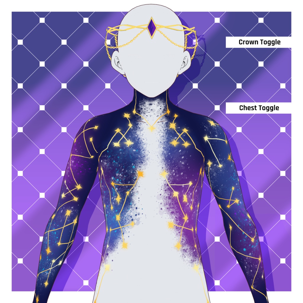 エレメンタル - コズミックテクスチャパック 【VRoid】 Elemental - Cosmic Texture Pack