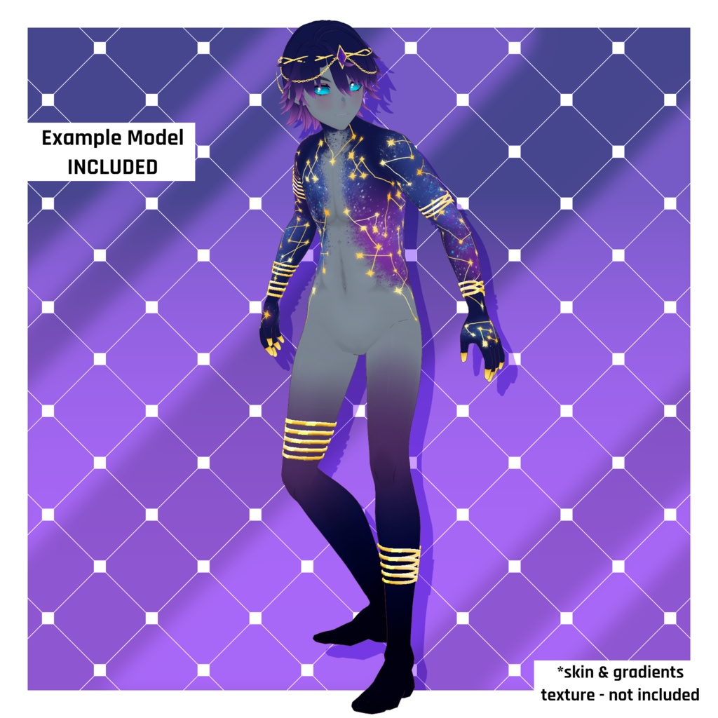 エレメンタル - コズミックテクスチャパック 【VRoid】 Elemental - Cosmic Texture Pack