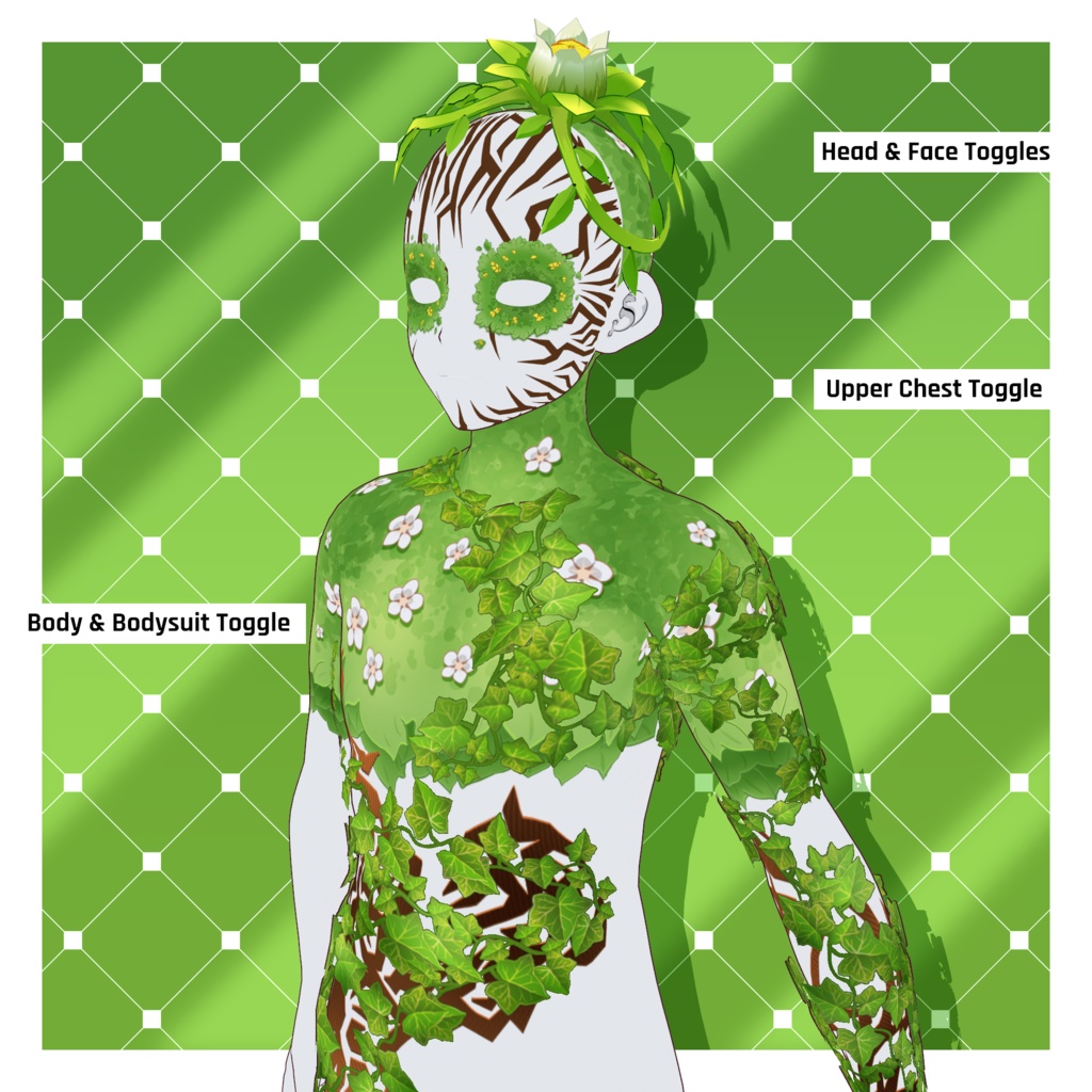 エレメンタル - アーススピリットテクスチャパック 【VRoid】 Elemental - Earth Spirit Texture Pack