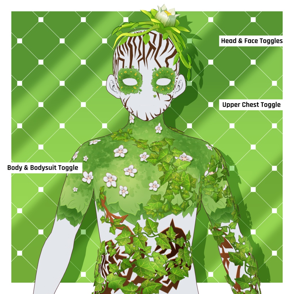 エレメンタル - アーススピリットテクスチャパック 【VRoid】 Elemental - Earth Spirit Texture Pack