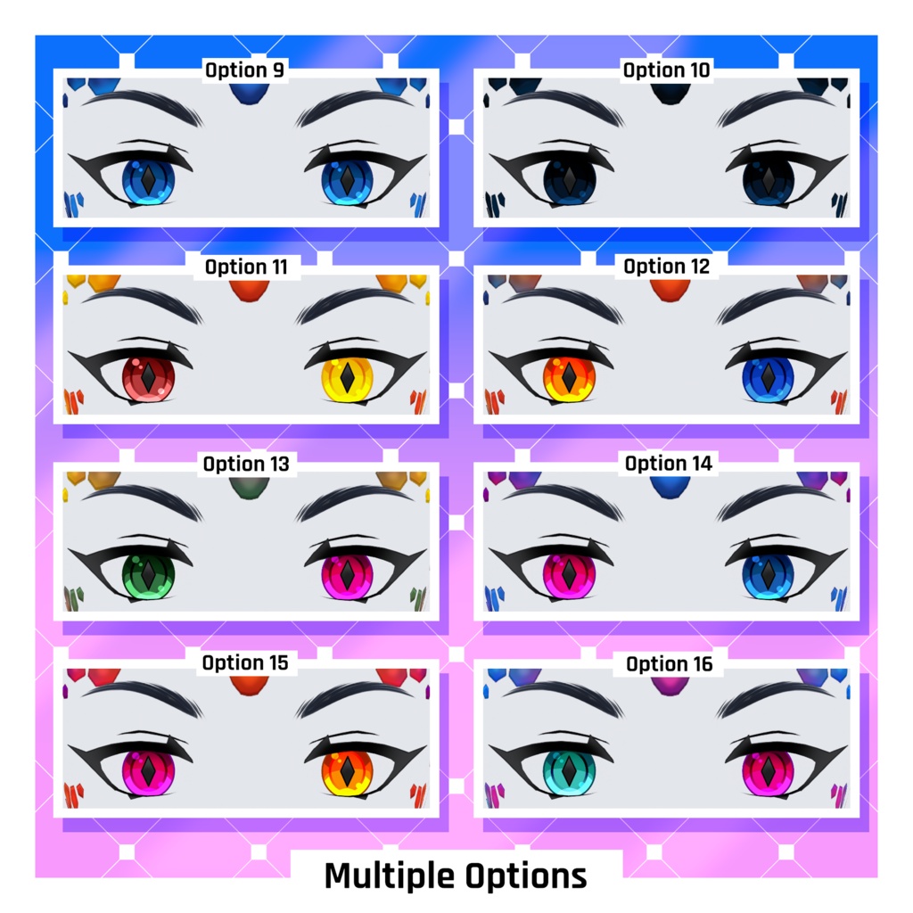 ファンタジードラゴンのボディテクスチャパック x 16 【VRoid】 Fantasy Dragon Body Texture Pack x 16