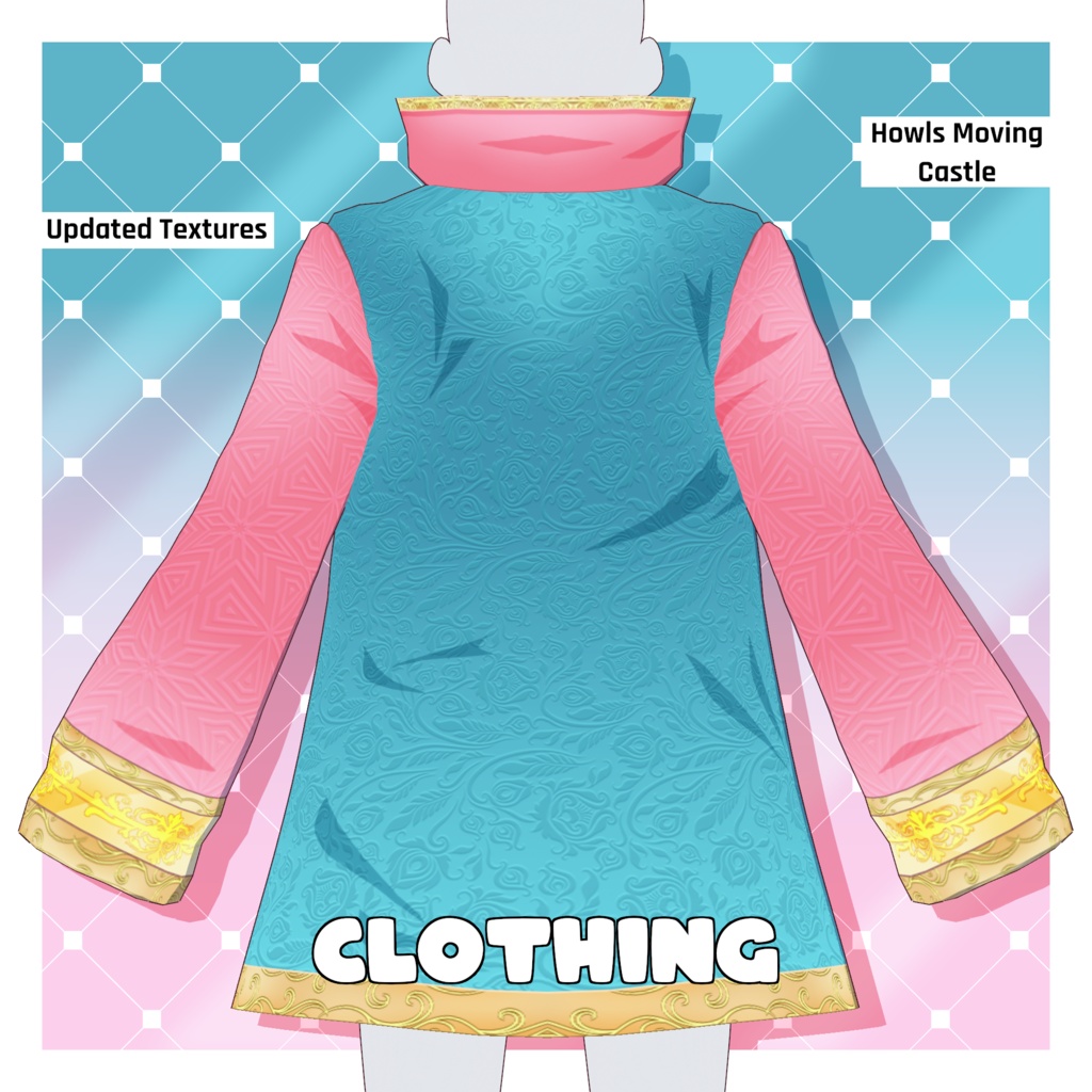 Howls Moving Jacket - 2026 Updated | VRoid Textured Clothing | VRoid Textures Pack