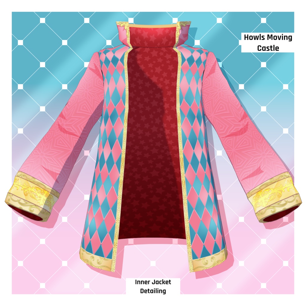 Howls Moving Jacket - 2026 Updated | VRoid Textured Clothing | VRoid Textures Pack