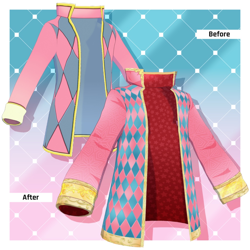 Howls Moving Jacket - 2026 Updated | VRoid Textured Clothing | VRoid Textures Pack