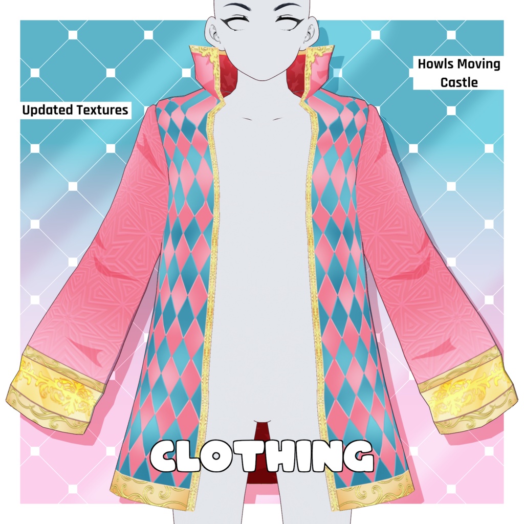 Howls Moving Jacket - 2026 Updated | VRoid Textured Clothing | VRoid Textures Pack