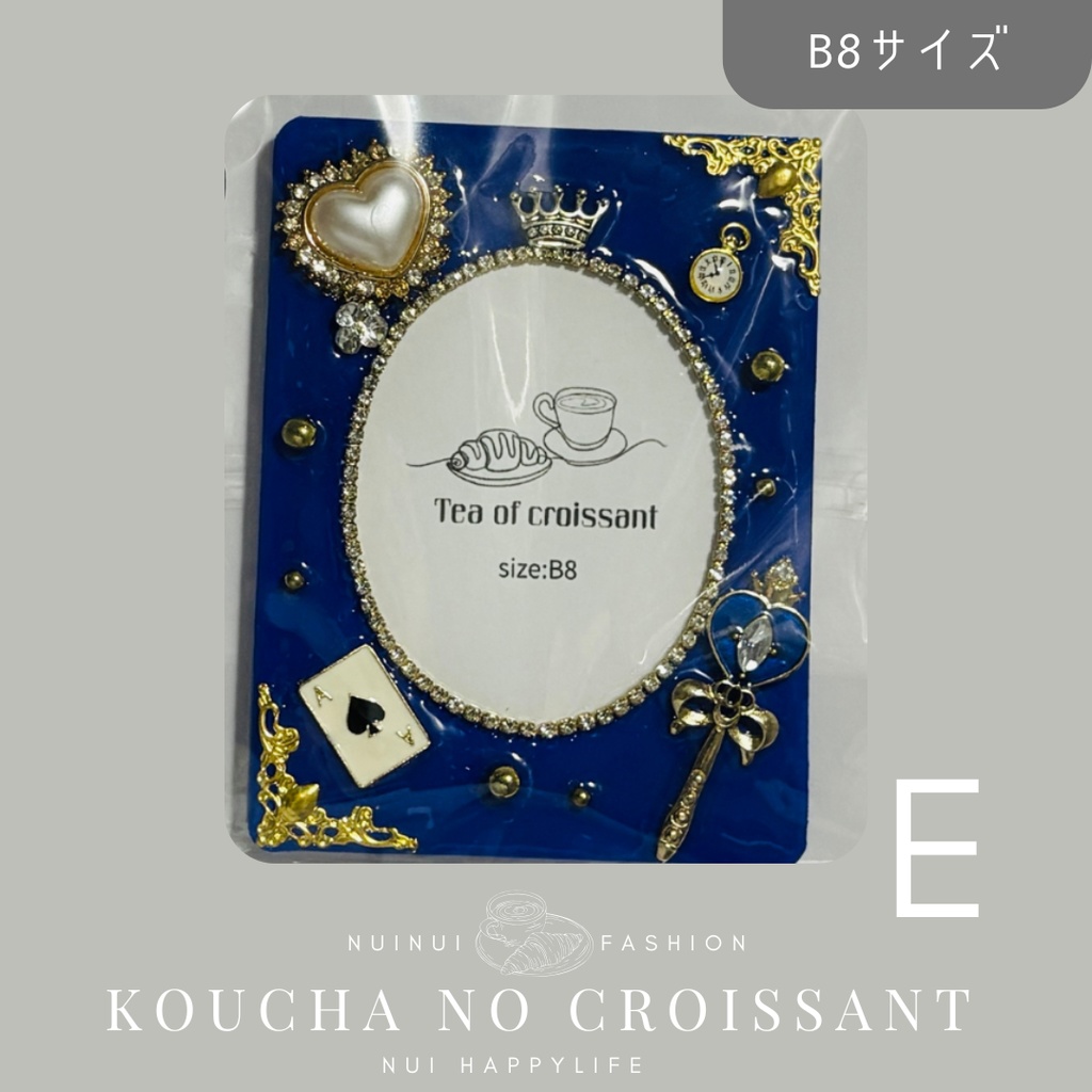 【B8サイズ】 ソフトレジン硬質カードケース【ピンク・ブルー系】