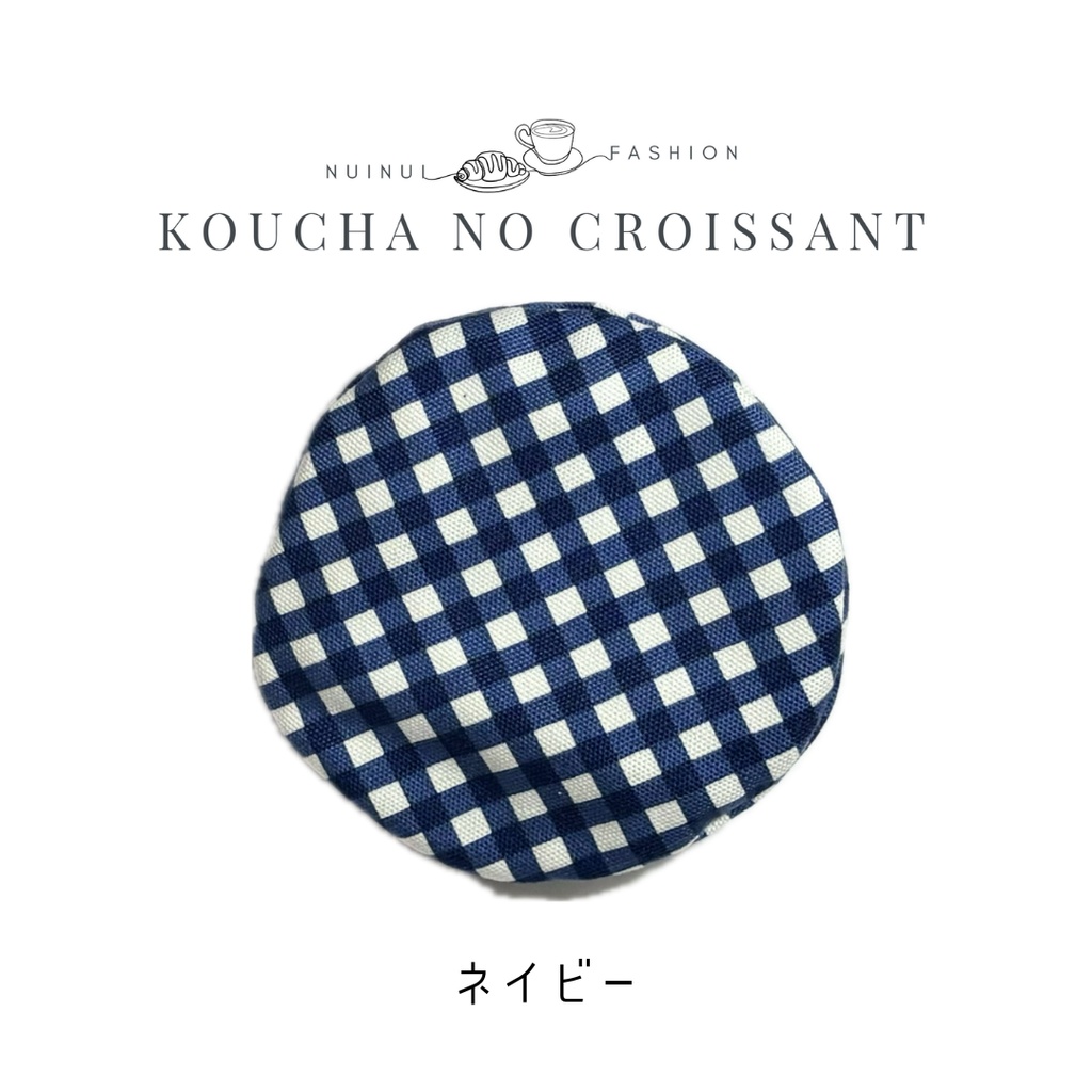 12cmぬい用 カラフルチェックベレー帽