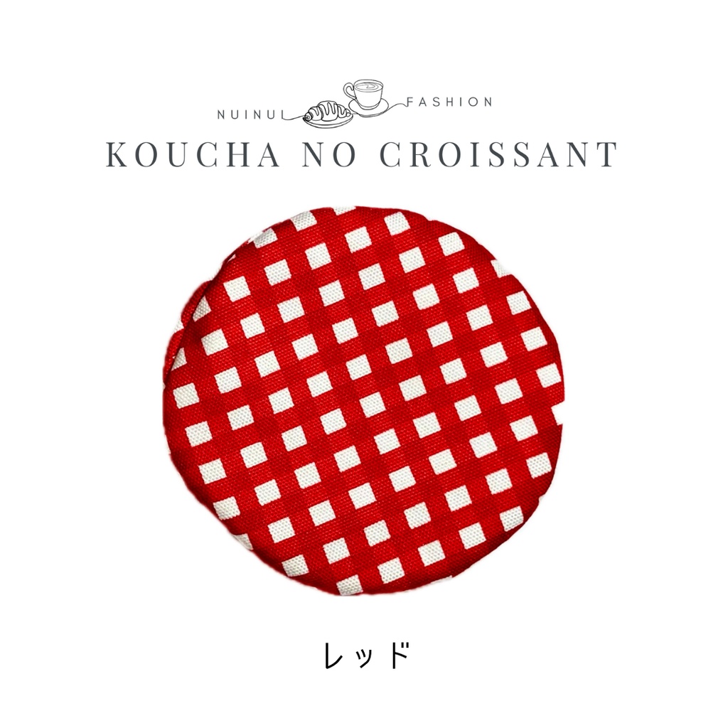 12cmぬい用 カラフルチェックベレー帽