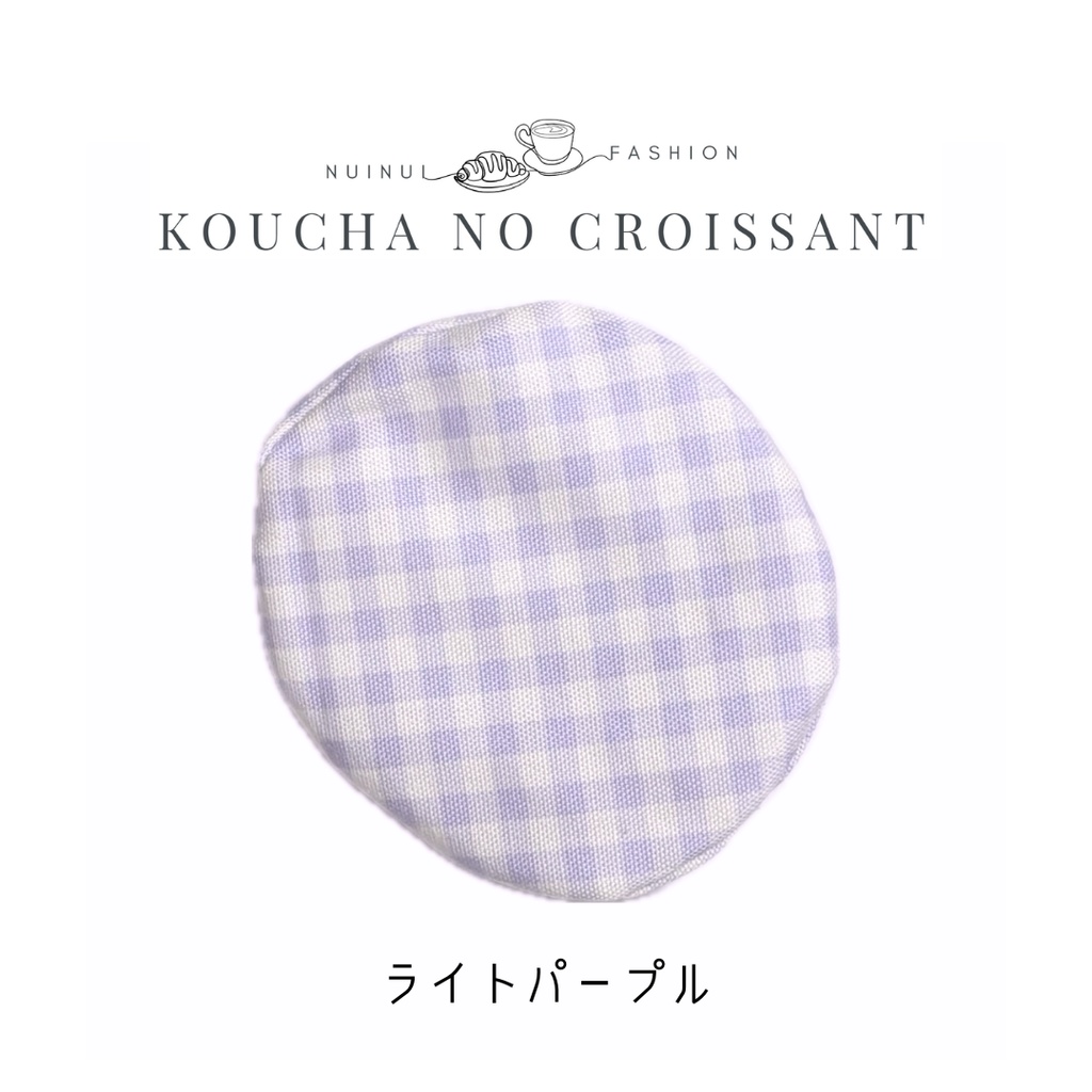 12cmぬい用 カラフルチェックベレー帽