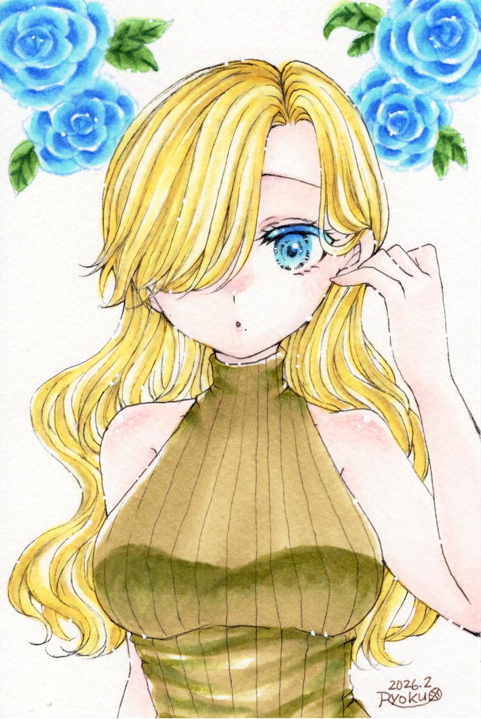 原画【金髪ガール】