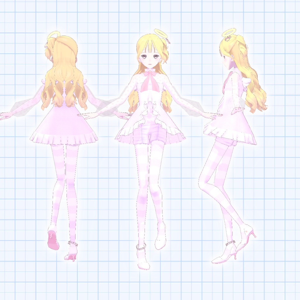 3Dモデル「Lumia」VRM/FBX/VRChat対応