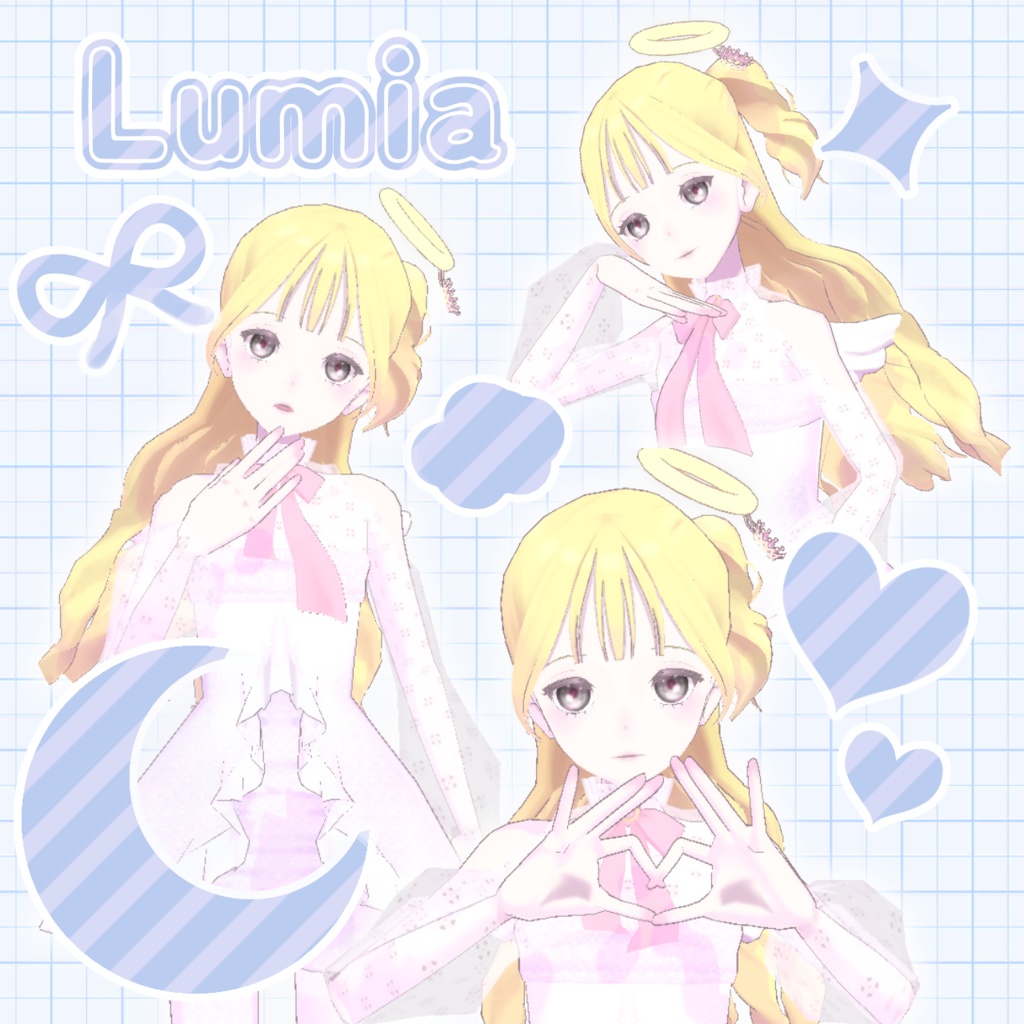 3Dモデル「Lumia」VRM/FBX/VRChat対応