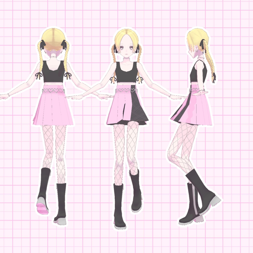 3Dモデル「Lumia02」VRM/FBX/VRChat対応