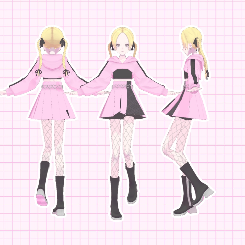 3Dモデル「Lumia02」VRM/FBX/VRChat対応