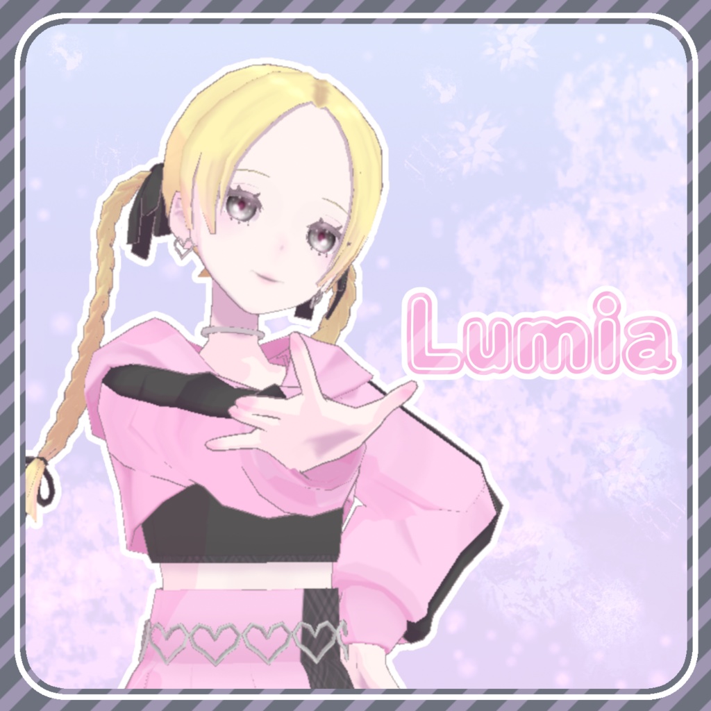 3Dモデル「Lumia02」VRM/FBX/VRChat対応