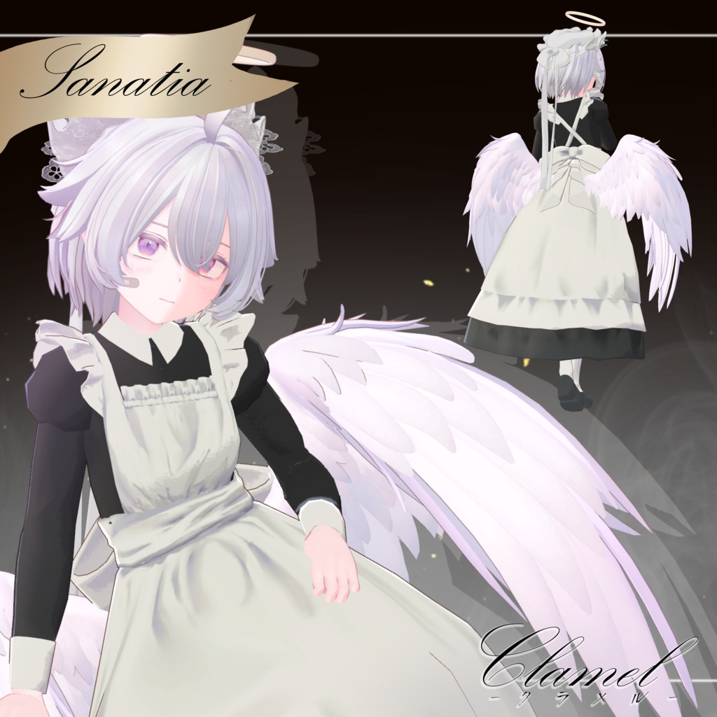 【3D衣装&小道具】Clamel -クラメル- 約25%OFF クラシカルメイド服【15アバター対応】