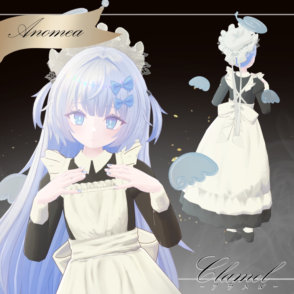 【3D衣装&小道具】Clamel -クラメル- 約25%OFF クラシカルメイド服【15アバター対応】