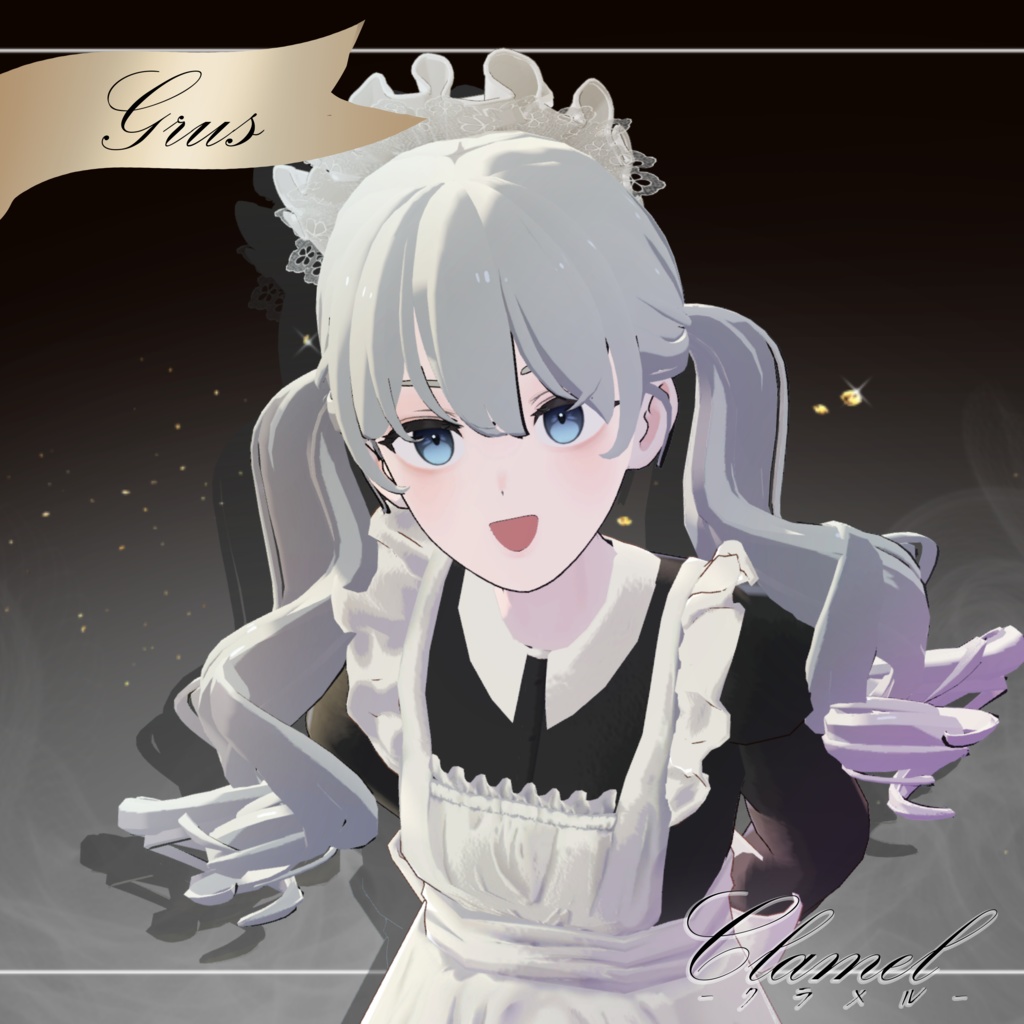 【3D衣装&小道具】Clamel -クラメル- 約25%OFF クラシカルメイド服【15アバター対応】