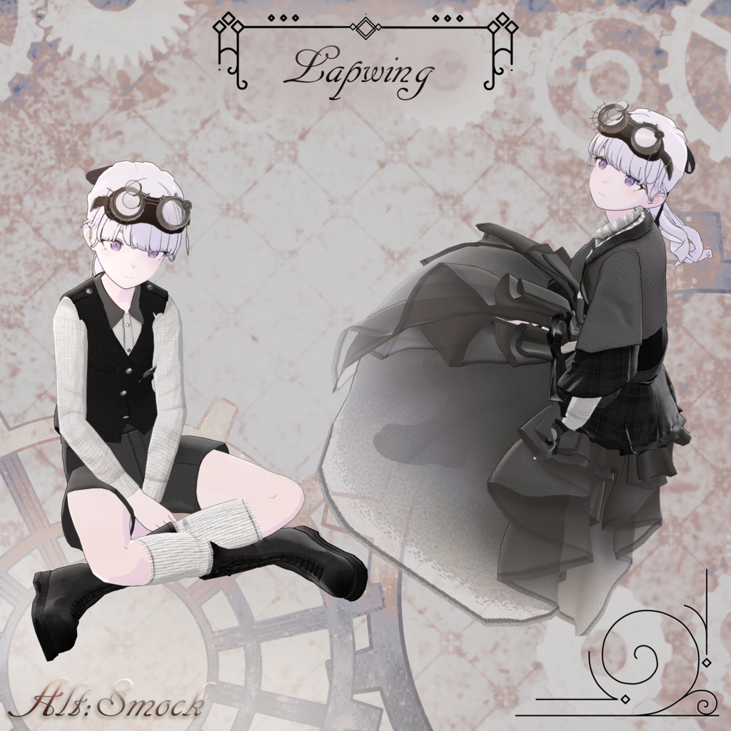 【3D衣装】Alt:Smock -オルト:スモック- 約30%OFFブラックフライデーセール 【10アバター対応】