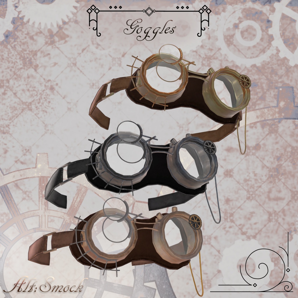 【3D衣装】Alt:Smock -オルト:スモック- 約30%OFFブラックフライデーセール 【10アバター対応】