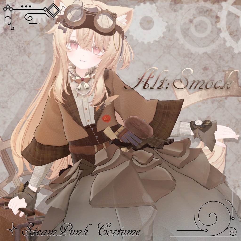 【3D衣装】Alt:Smock -オルト:スモック- 約30%OFFブラックフライデーセール 【10アバター対応】