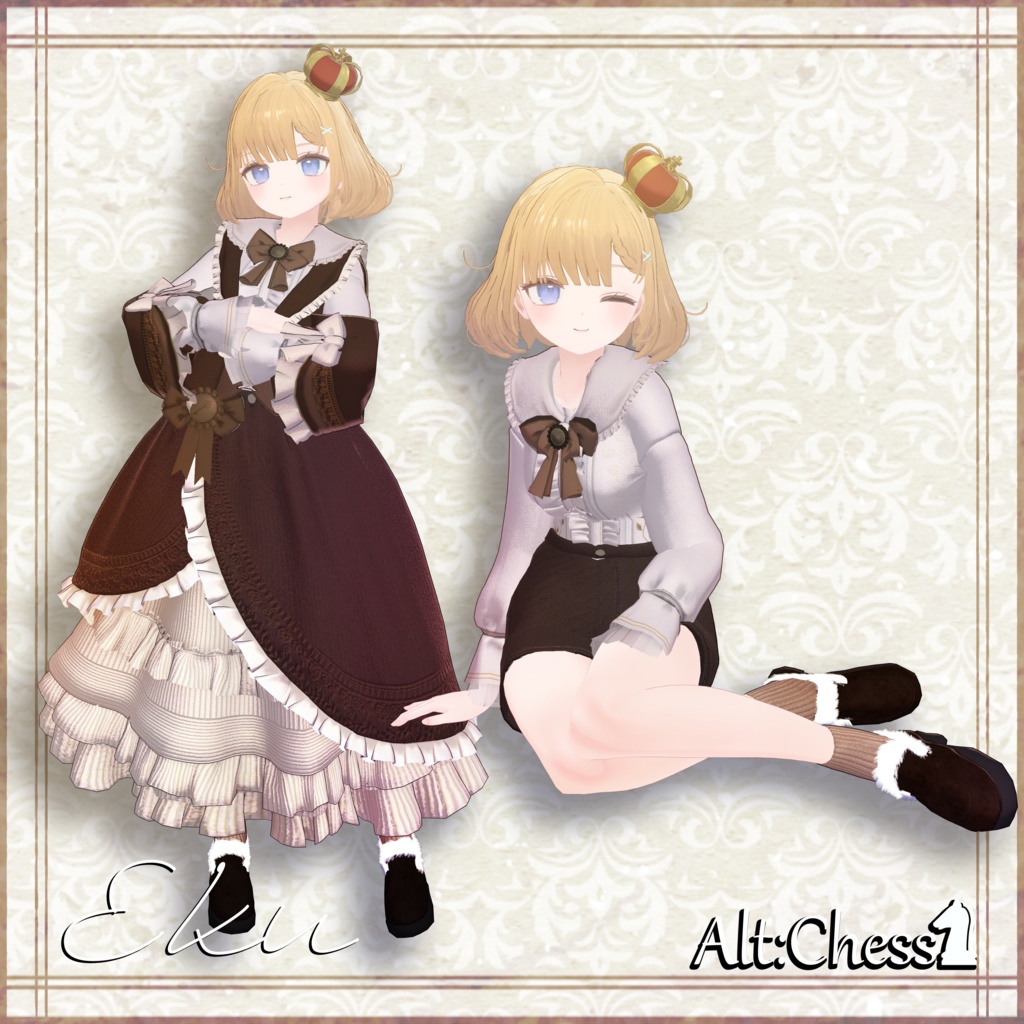 【3D衣装】Alt:Chess -オルト:チェス- 早期GW 約25%OFF 【11アバター対応】