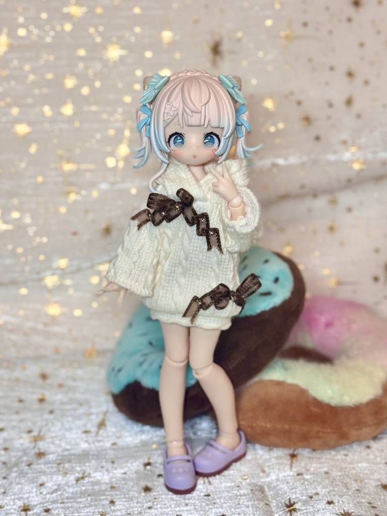 【1/12サイズ】リボンニットパーカー