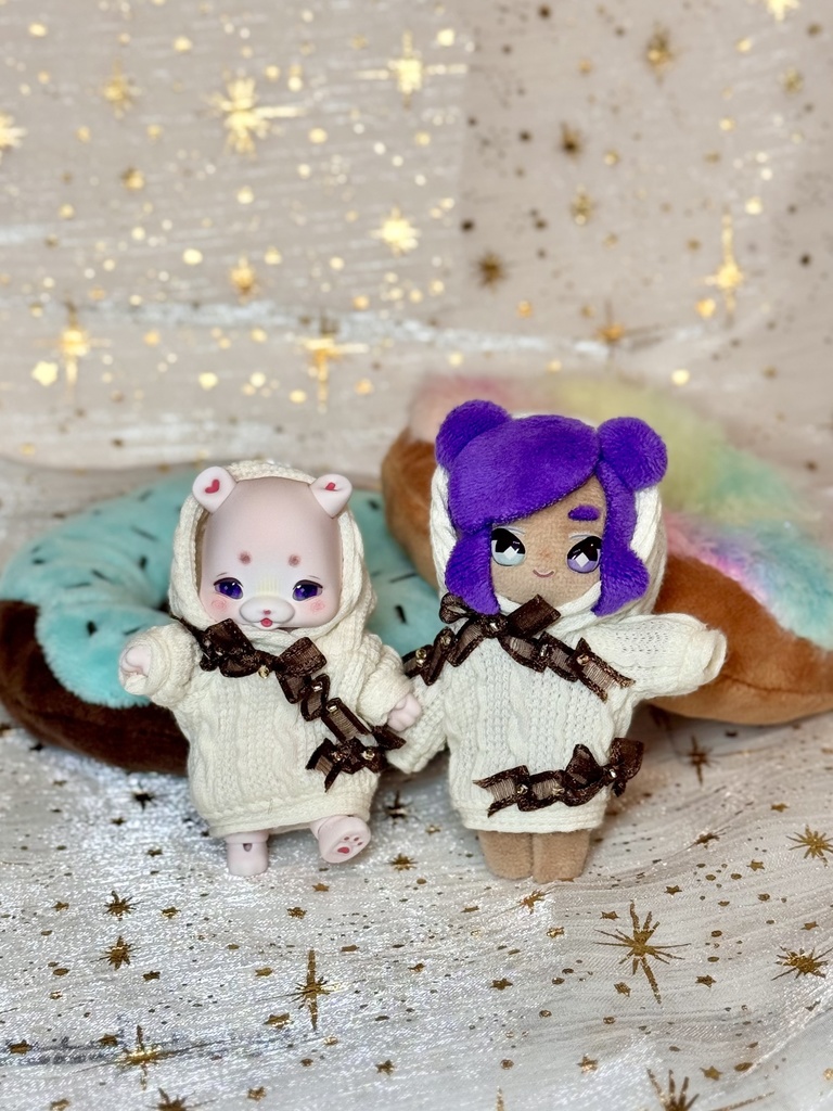 【ぷにみお・cocoriang】リボンニットパーカー