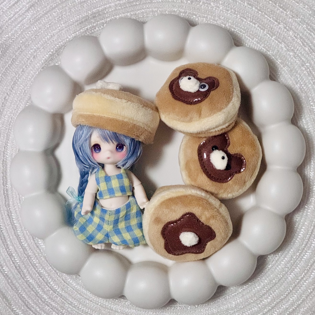 パンケーキのお帽子【頭囲13cmまで】