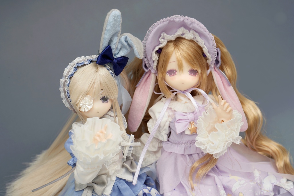 【OIOISTUDIO・星砂物語】「星紗・真昼」&「星砂・真夜」・ゴムヘア植毛ドール・変身☆電気街