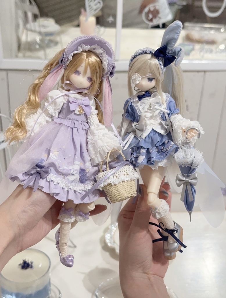 【OIOISTUDIO・星砂物語】「星紗・真昼」&「星砂・真夜」・ゴムヘア植毛ドール・変身☆電気街