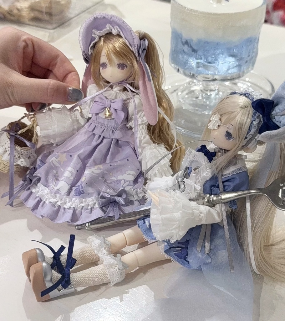 【OIOISTUDIO・星砂物語】「星紗・真昼」&「星砂・真夜」・ゴムヘア植毛ドール・変身☆電気街