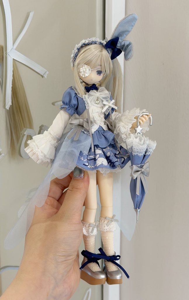 【OIOISTUDIO・星砂物語】「星紗・真昼」&「星砂・真夜」・ゴムヘア植毛ドール・変身☆電気街