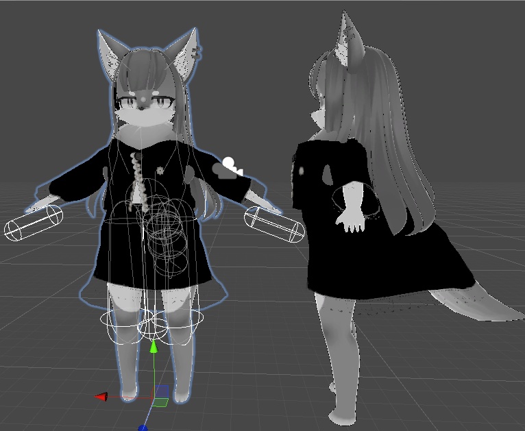 グリージャちゃん専用服【Gothic】Cloth設定済み