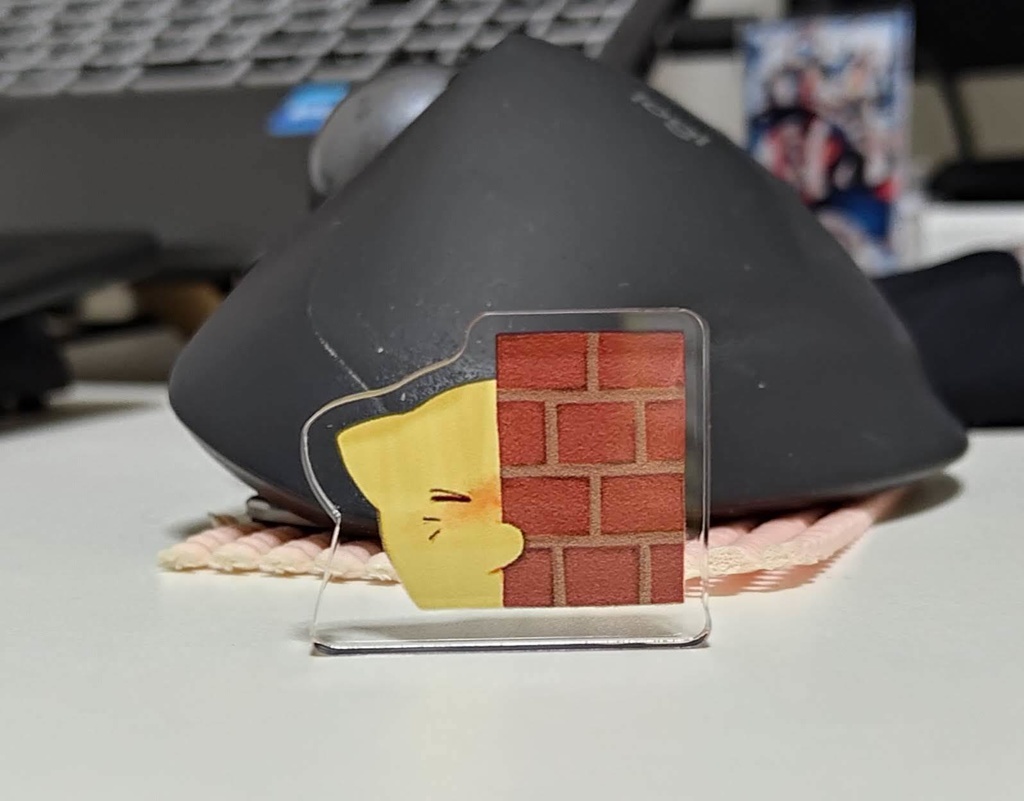 恥ずかしがりにゃんぷっぷーアクリルマスコット