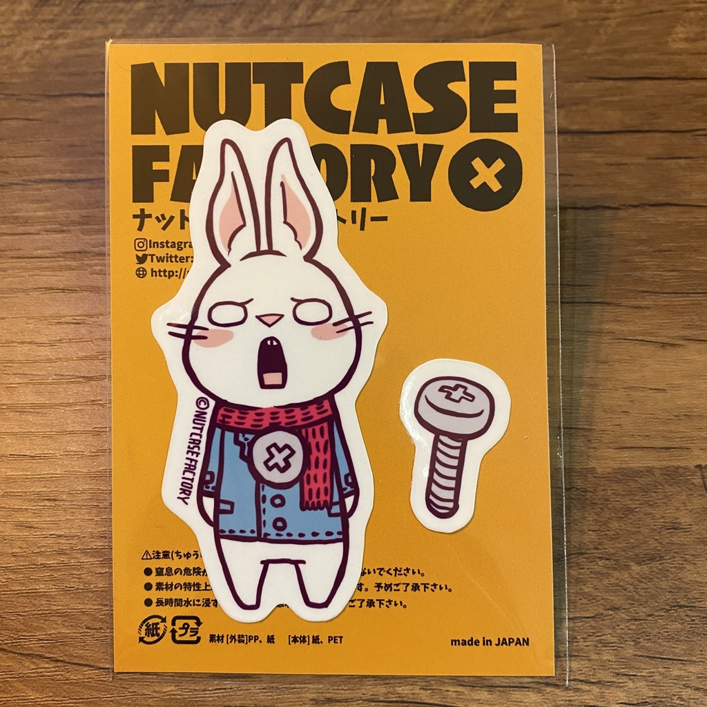 マフラーのアナ(ステッカー)