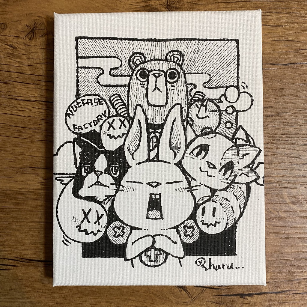 キャンバス原画