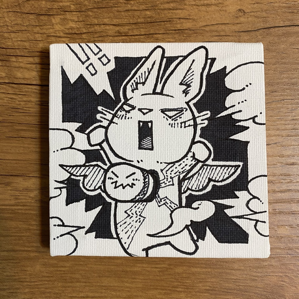 心に悪魔が入り込んだ(キャンバス原画)B