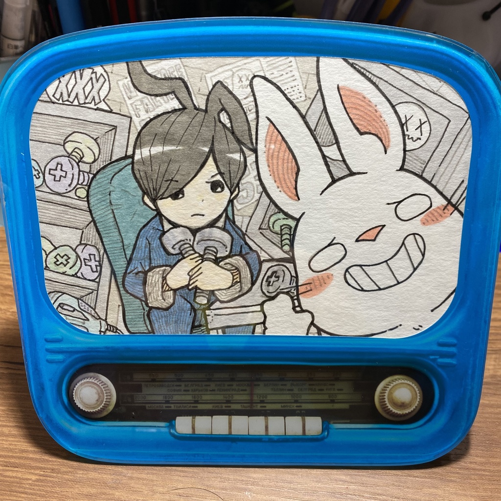 ガラスフレーム入り原画