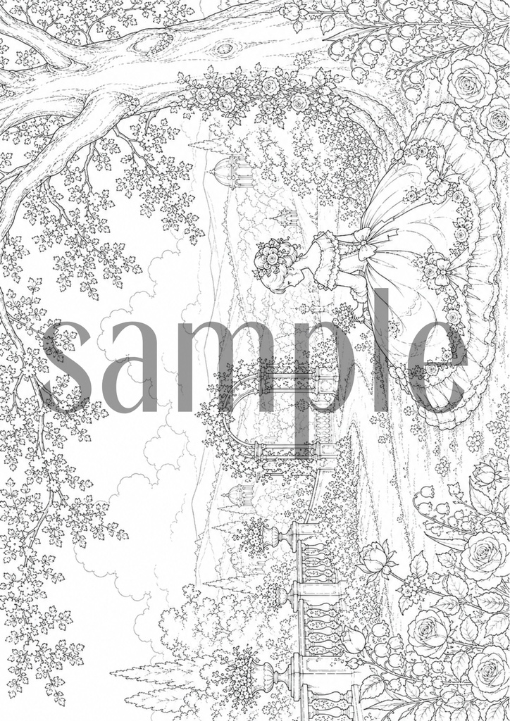 🌹ROCOCO GIRL Coloring Collection vol.2 -塗り絵-