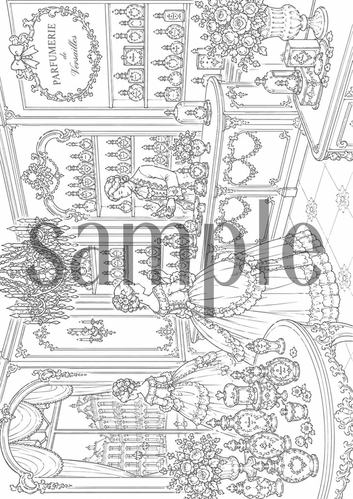 🌹ROCOCO GIRL Coloring Collection vol.2 -塗り絵-
