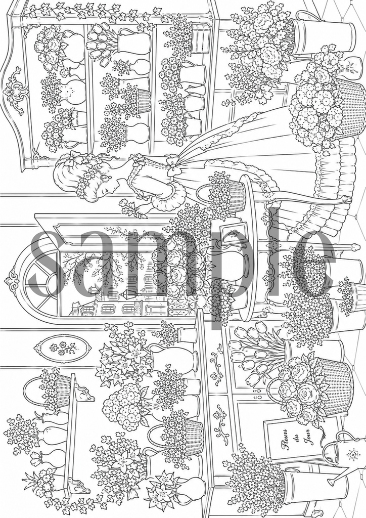 🌹ROCOCO GIRL Coloring Collection vol.2 -塗り絵-