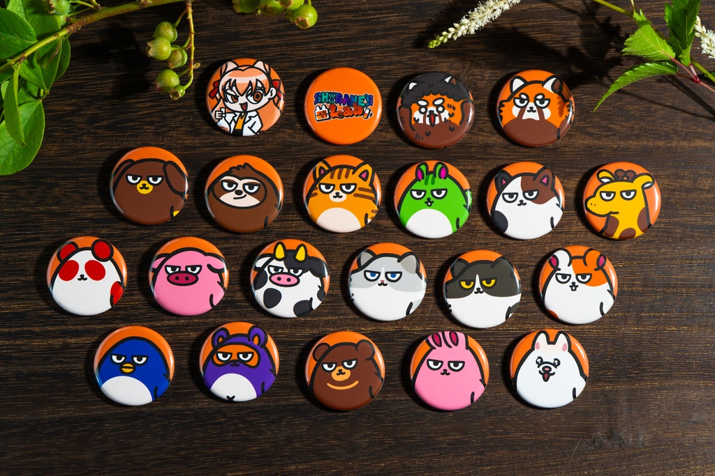 【缶バッチ】研究員もふズシークレット缶バッジ【Aチーム】